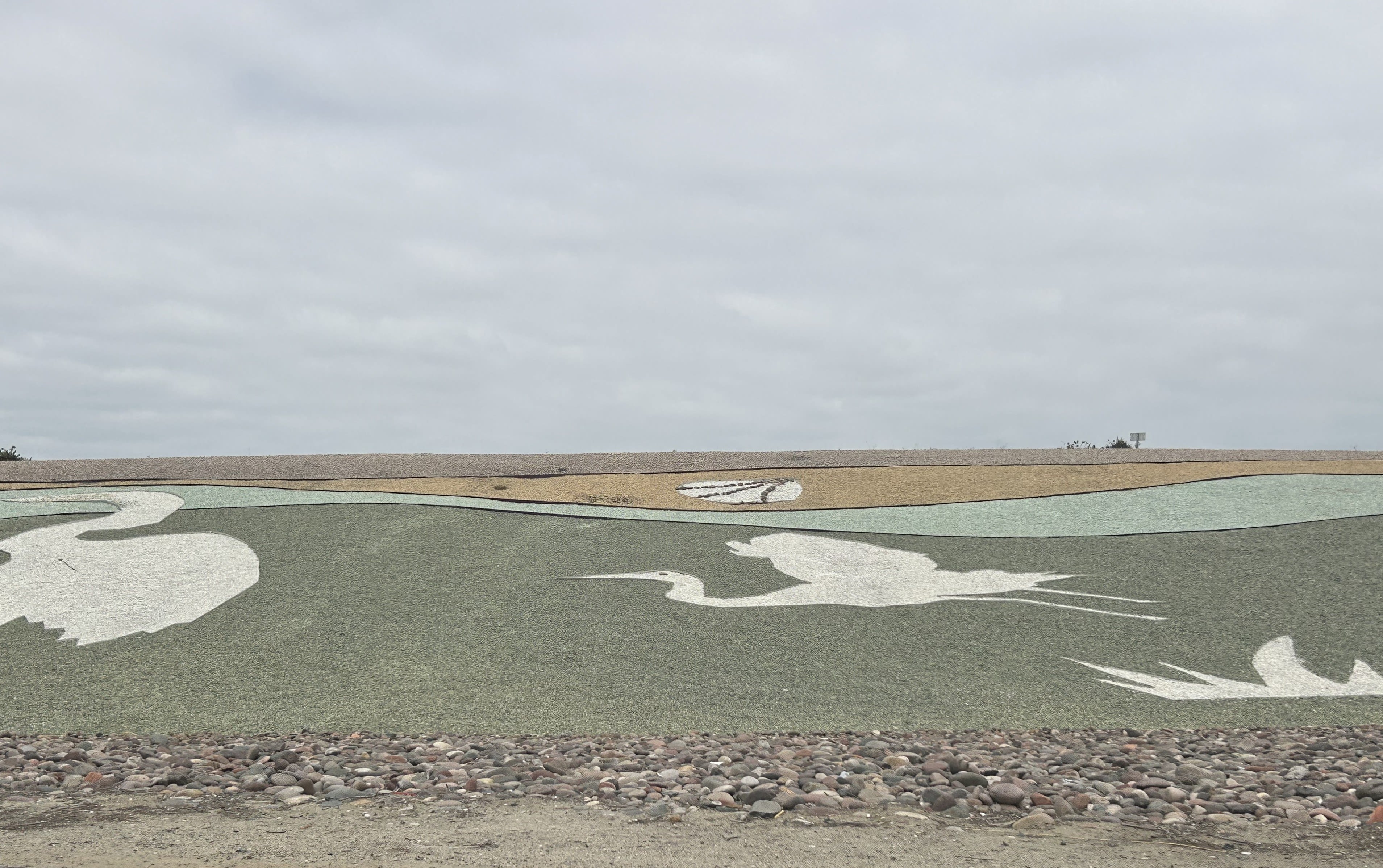 mural in black and white